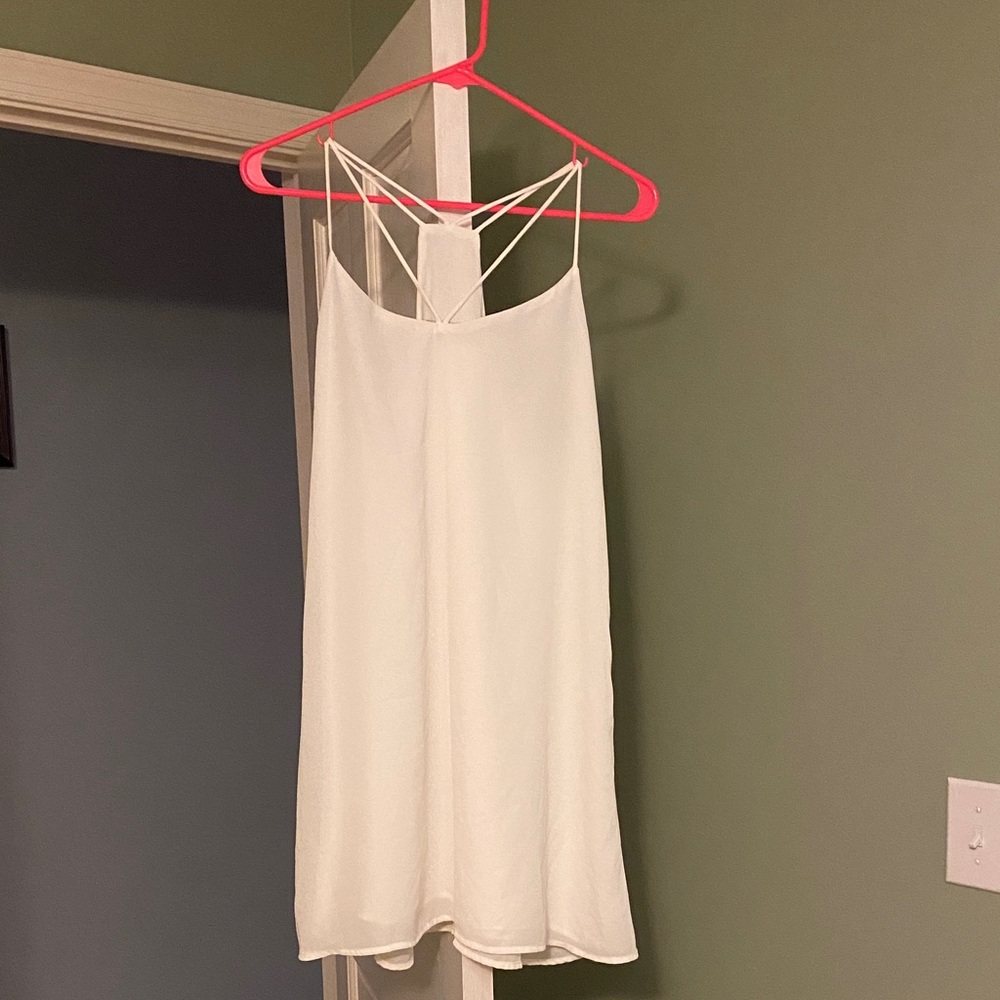 Lucy Love White Strappy Dress NWT